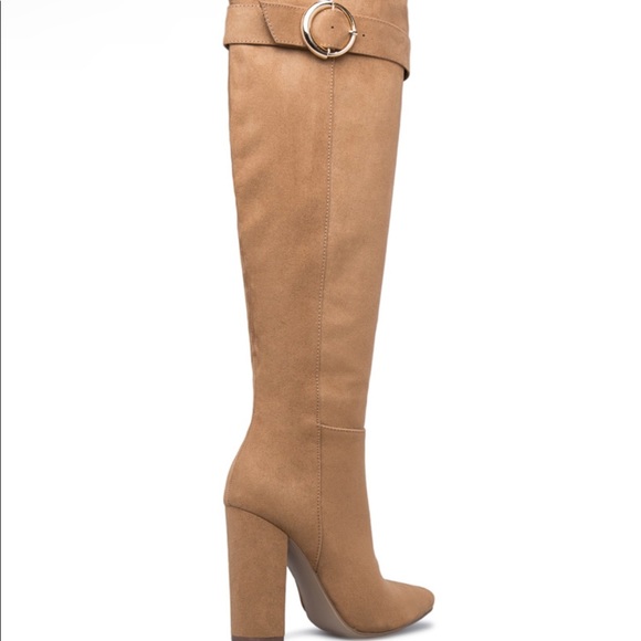 Brand New Women’s Paisley Thigh High Boots Camel Size 9US (w/box) - Picture 3 of 6